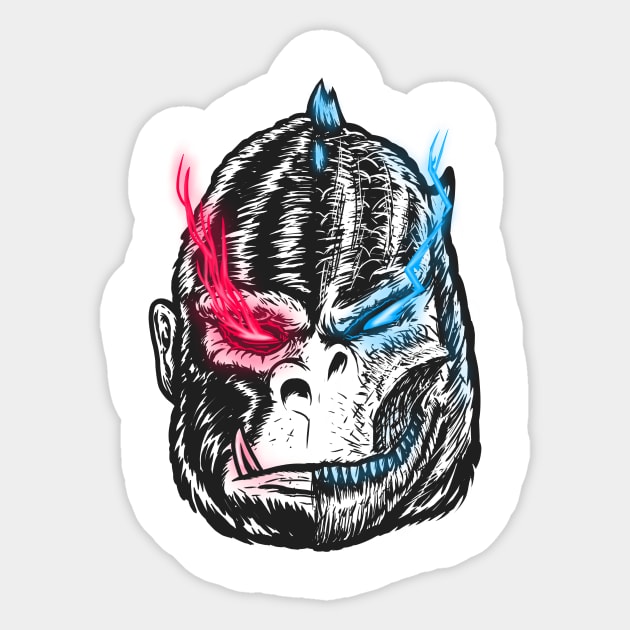 The Face Sticker by Luckyart11